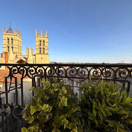 La Terrasse, Vue Sur Les Toits De Montpellier Apartment Exterior foto